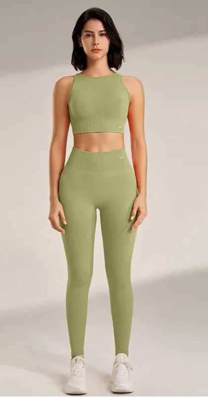 Set Leggings Fitness Exercise Clothing