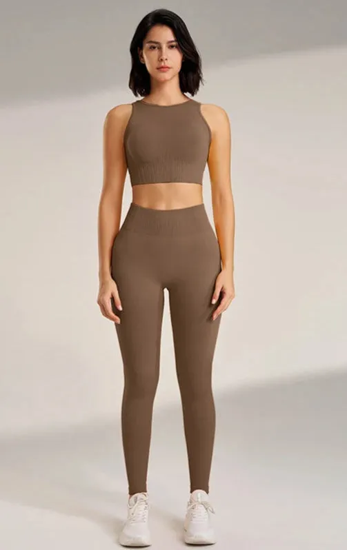 Set Leggings Fitness Exercise Clothing