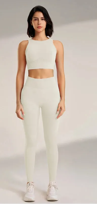 Set Leggings Fitness Exercise Clothing