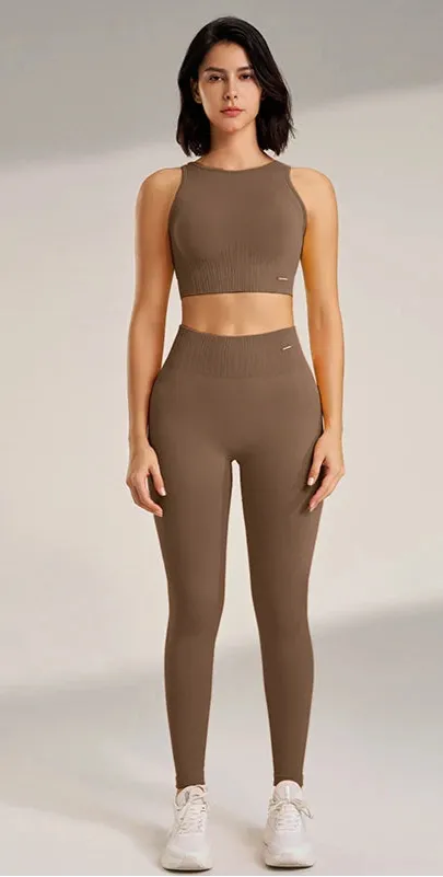 Set Leggings Fitness Exercise Clothing