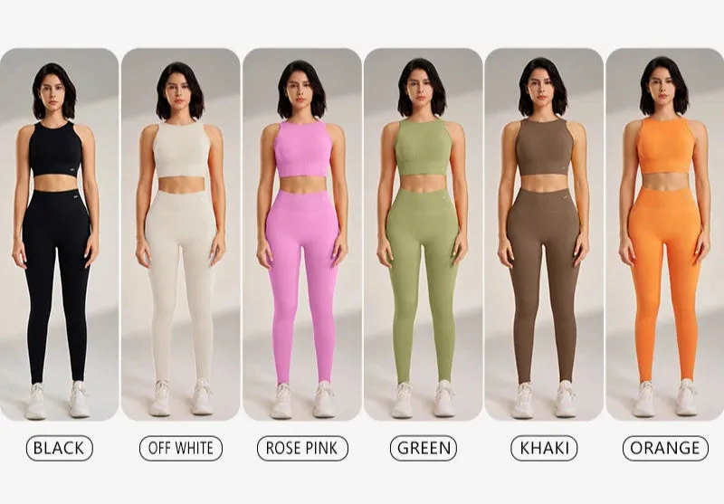 Set Leggings Fitness Exercise Clothing
