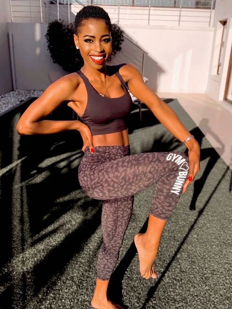 Shapewear Gym Bunny Animal instincts leggings  - Leopard