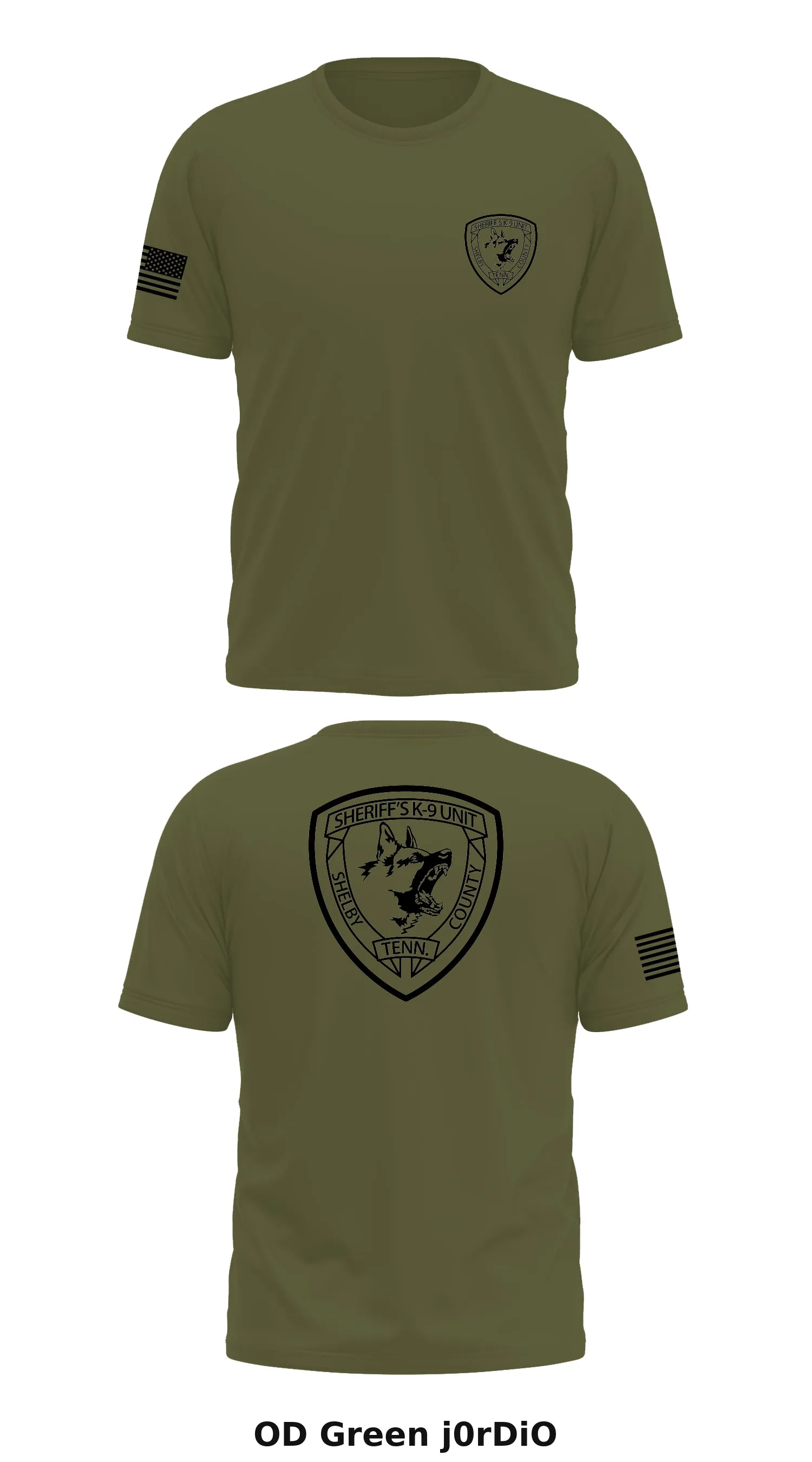 Shelby County Sheriff’s K-9 Unit Core Men's SS Performance Tee - j0rDiO