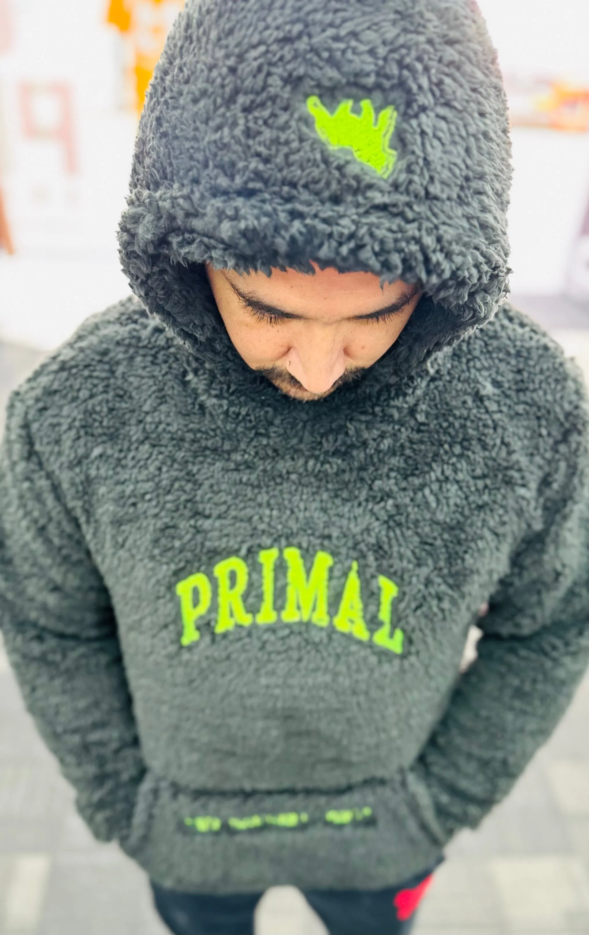 Sherpa fleece furry hoodies