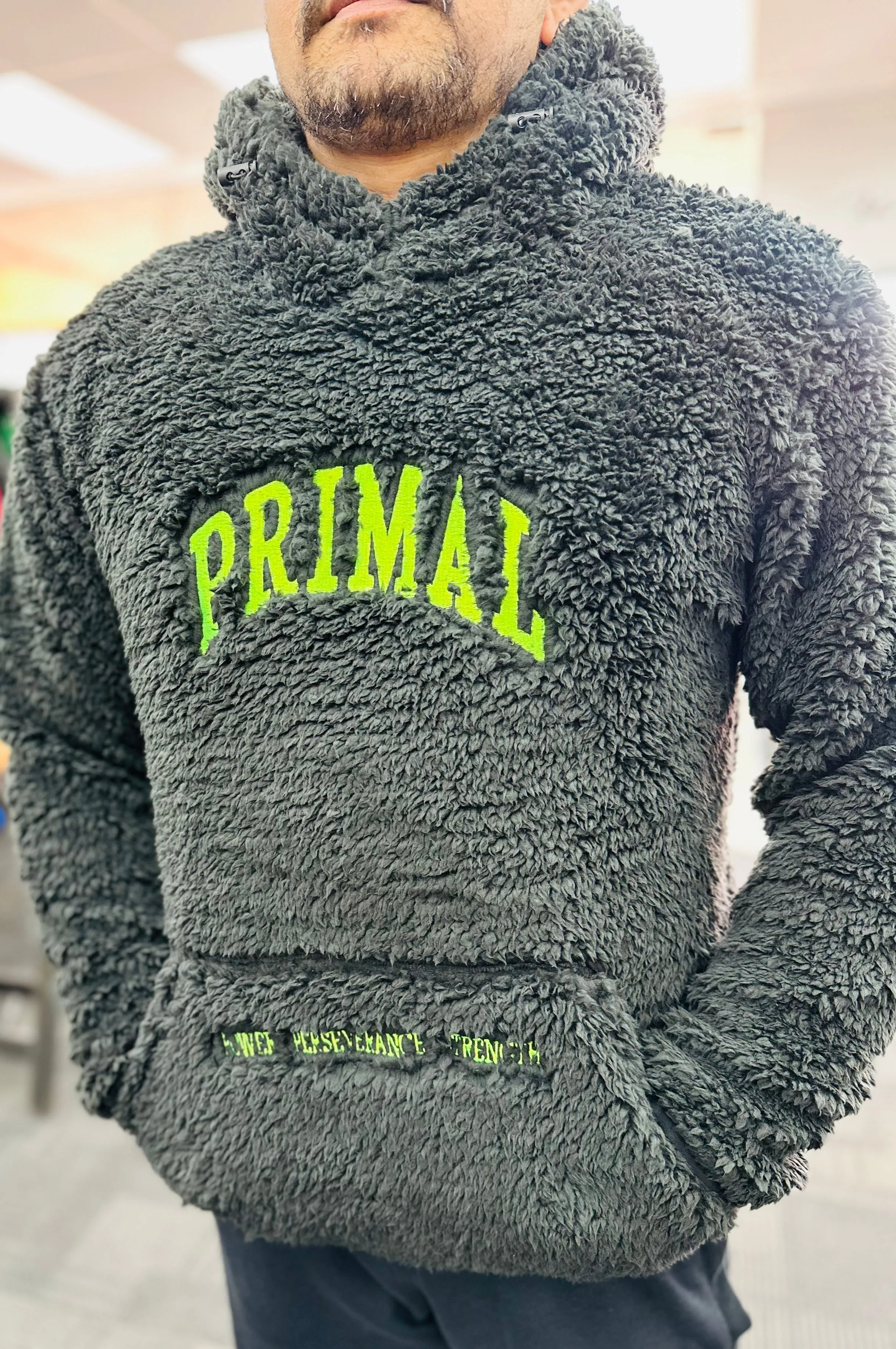 Sherpa fleece furry hoodies