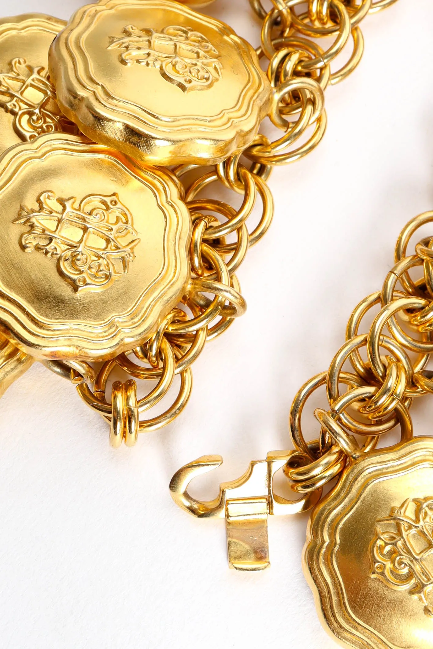 Signed Logo Charm Bracelet