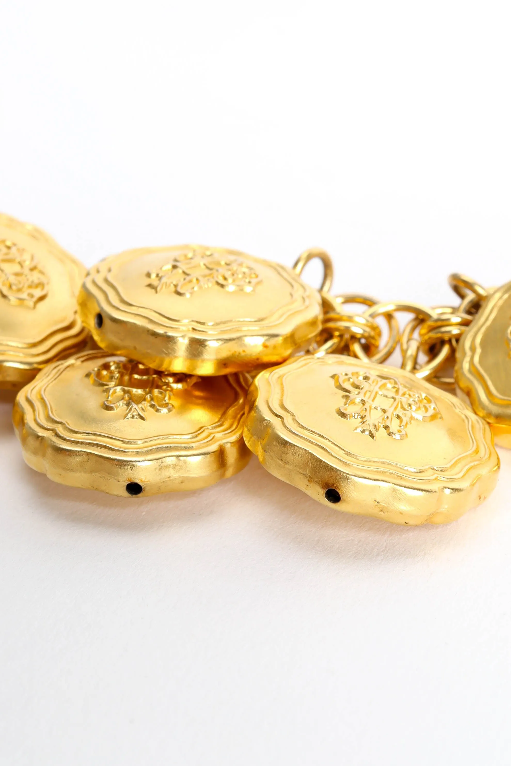 Signed Logo Charm Bracelet