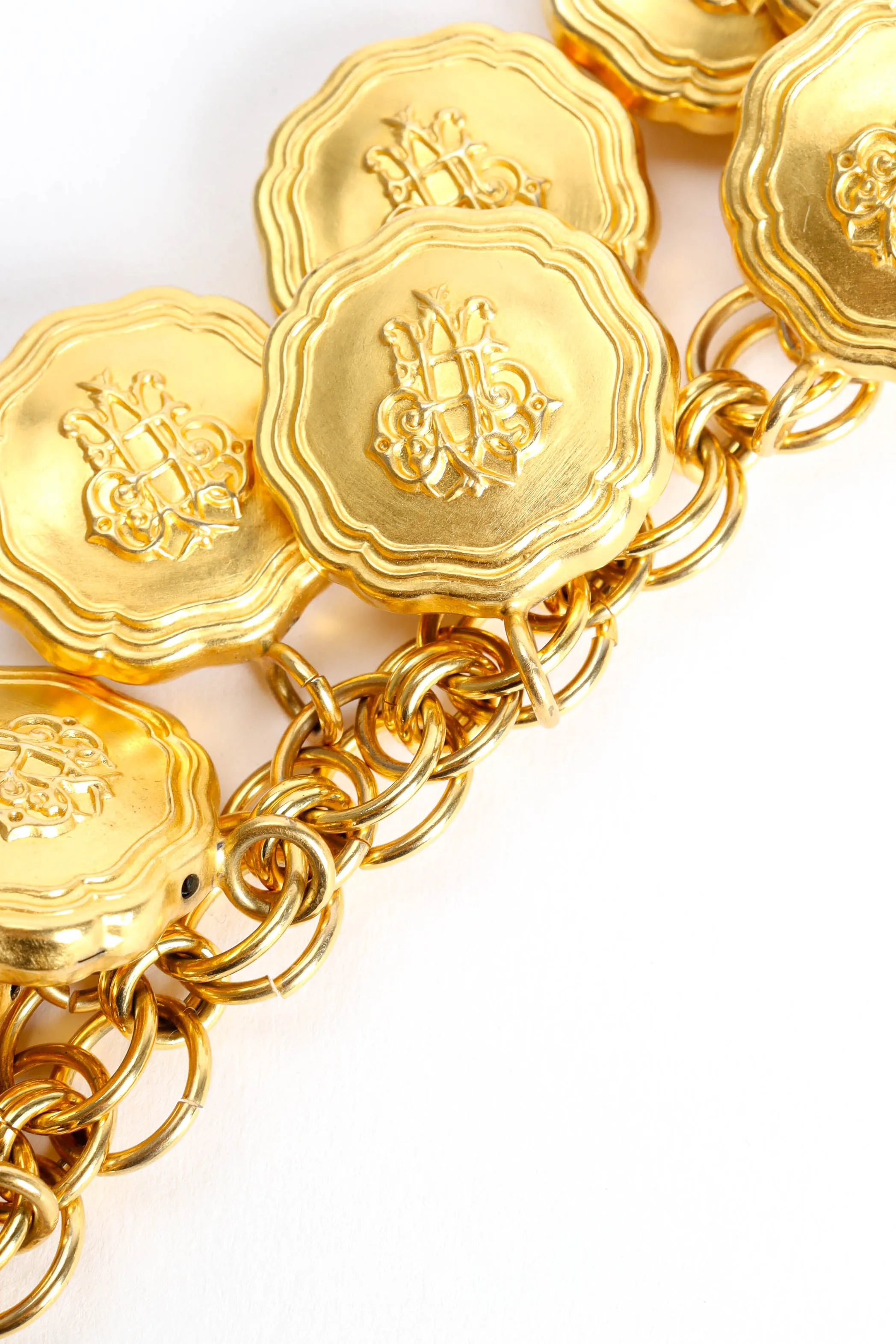 Signed Logo Charm Bracelet