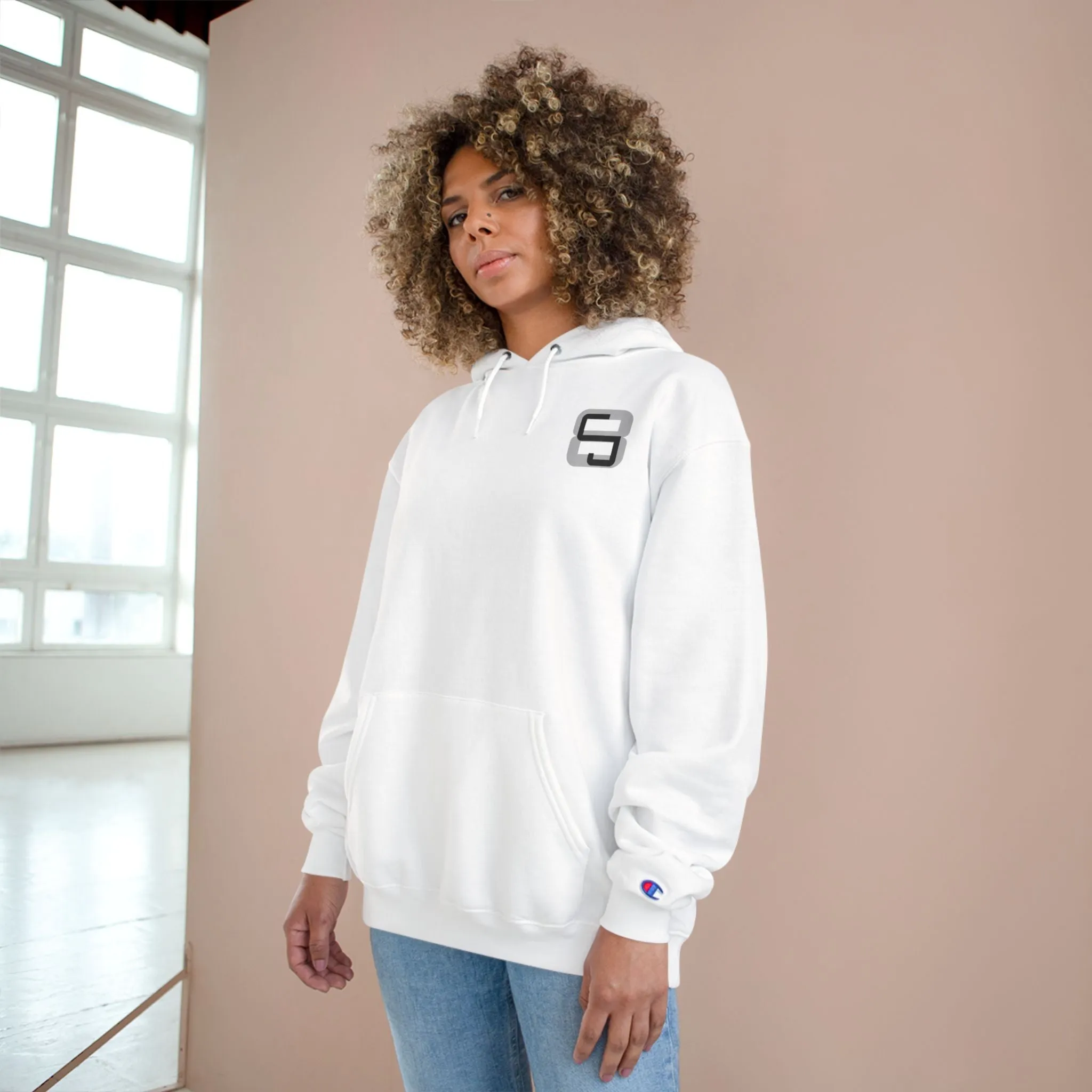 Simple CJ8 Logo - Champion Hoodie - CJ8