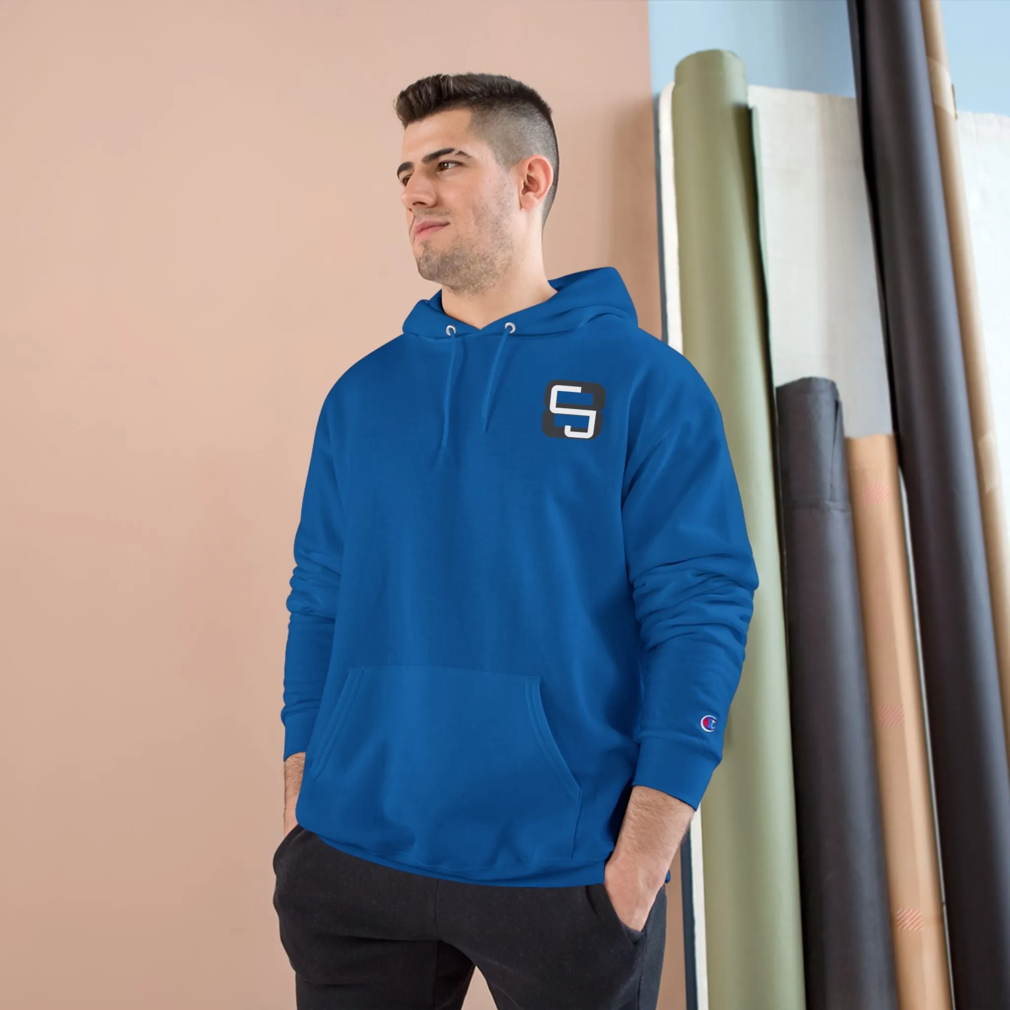 Simple CJ8 Logo - Champion Hoodie - CJ8