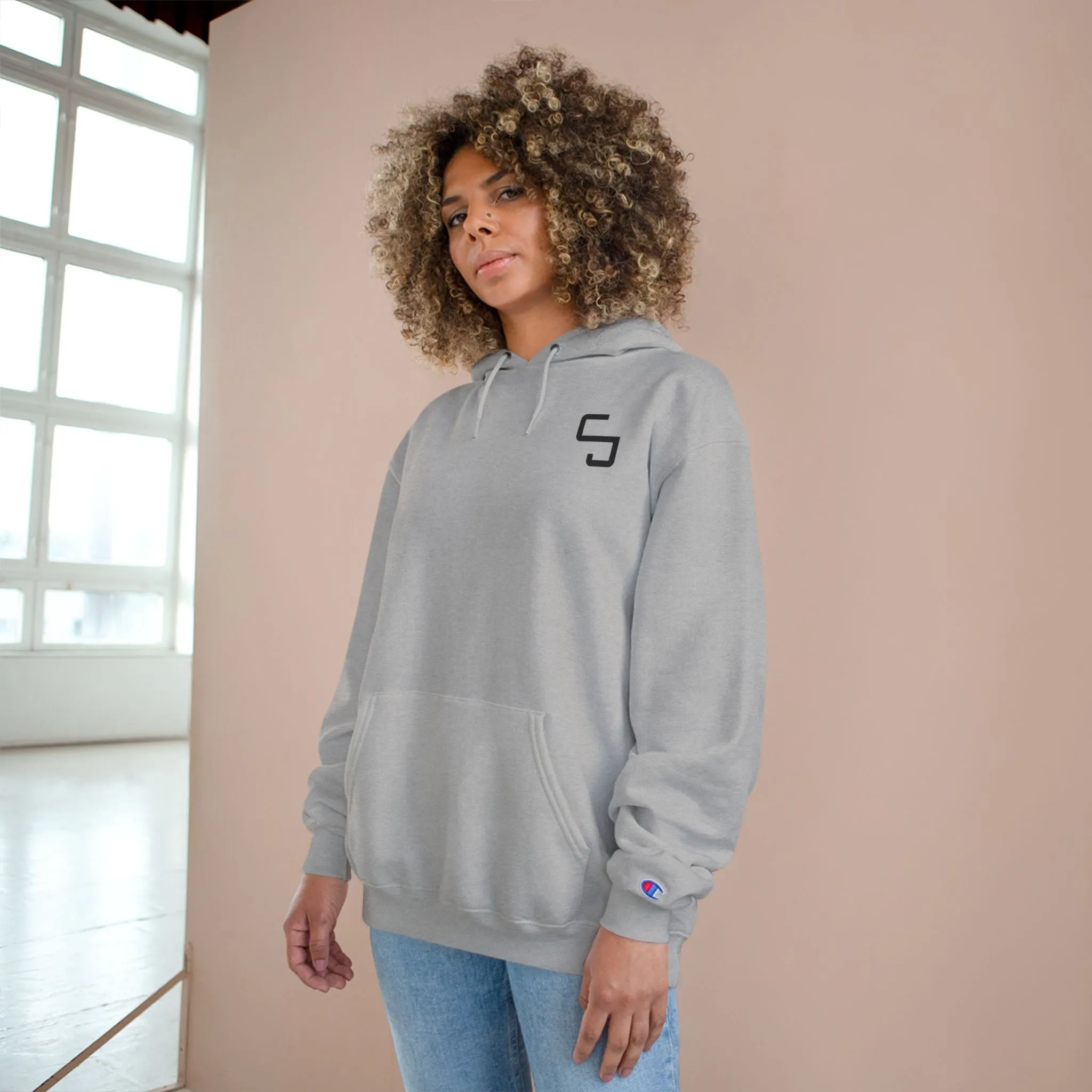 Simple CJ8 Logo - Champion Hoodie - CJ8