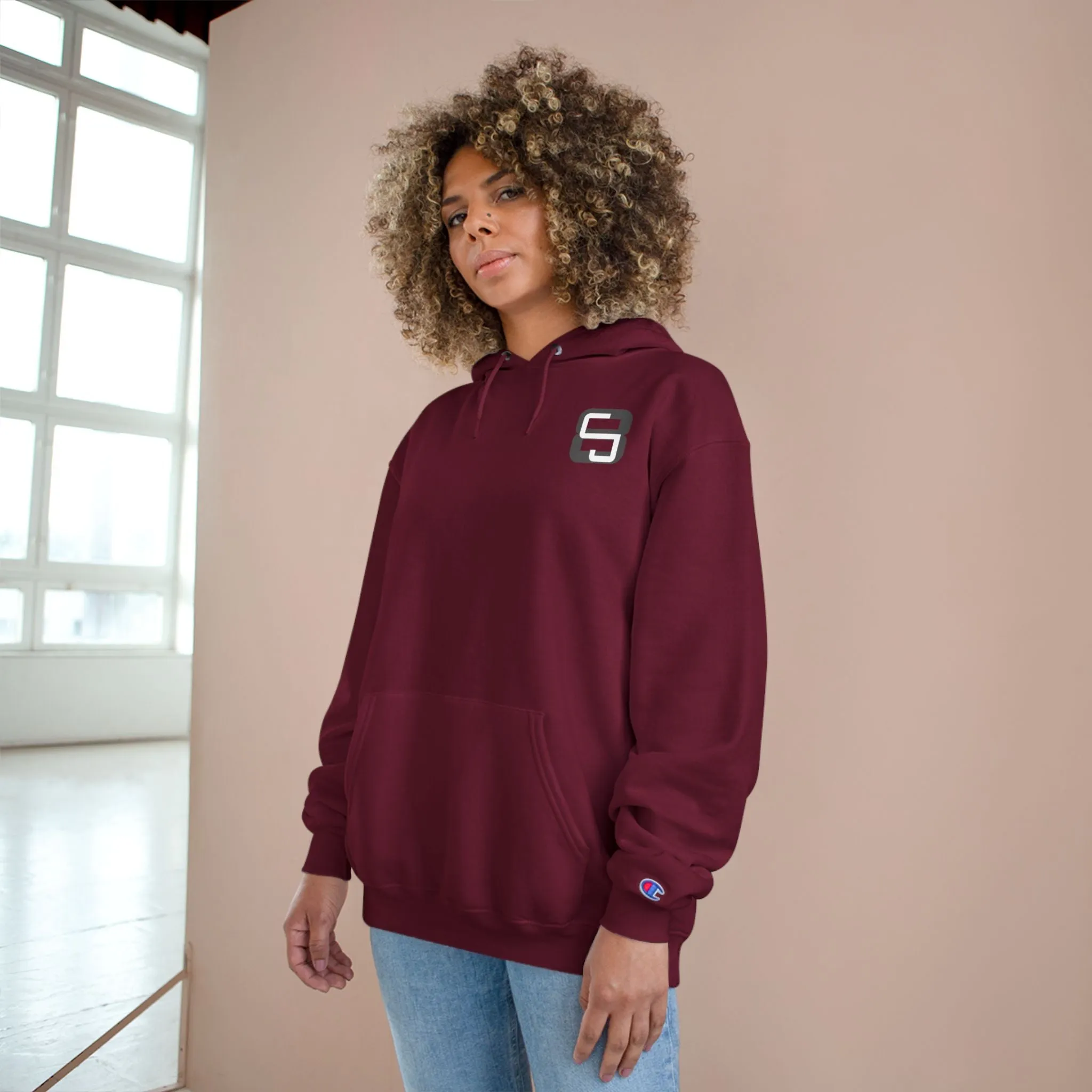 Simple CJ8 Logo - Champion Hoodie - CJ8