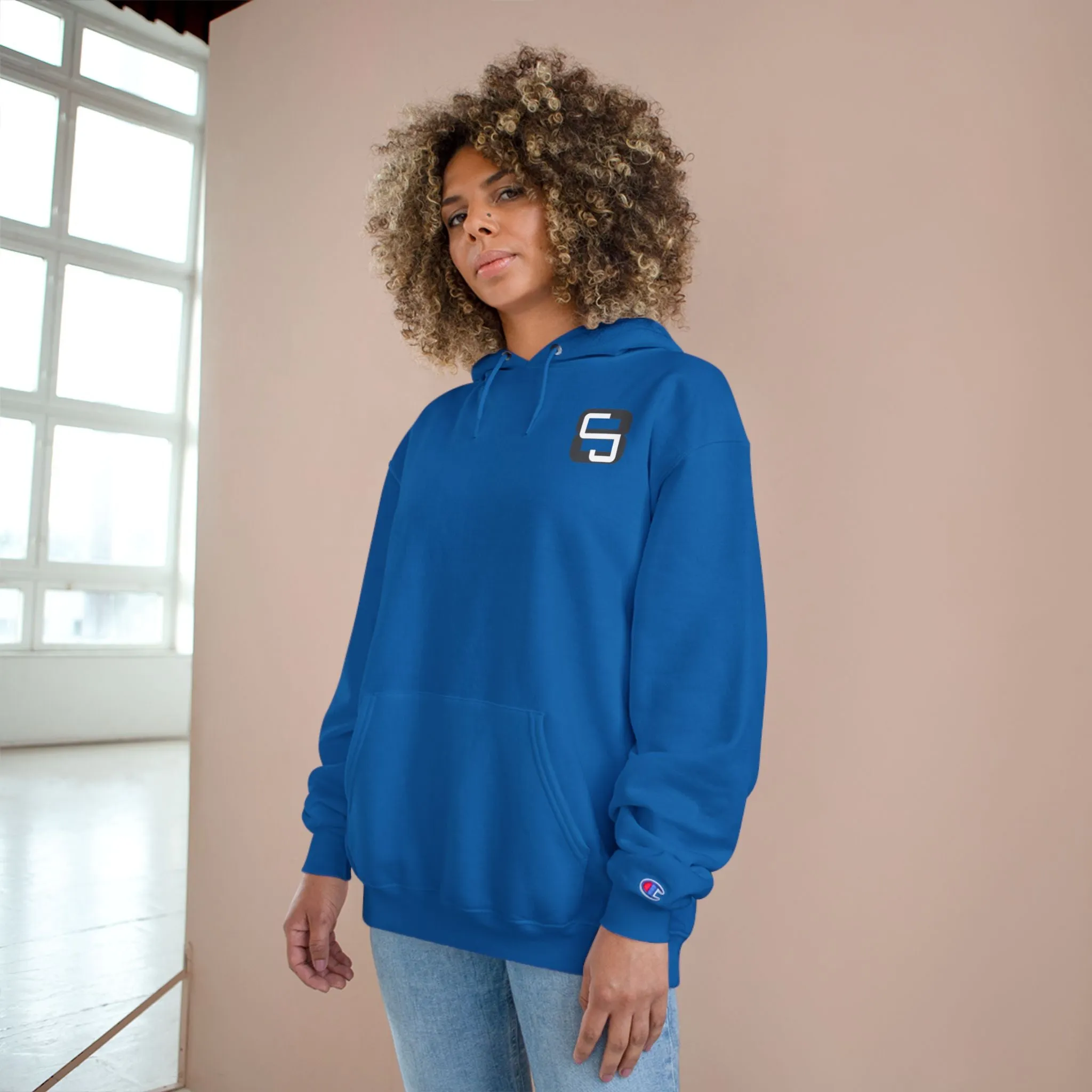 Simple CJ8 Logo - Champion Hoodie - CJ8