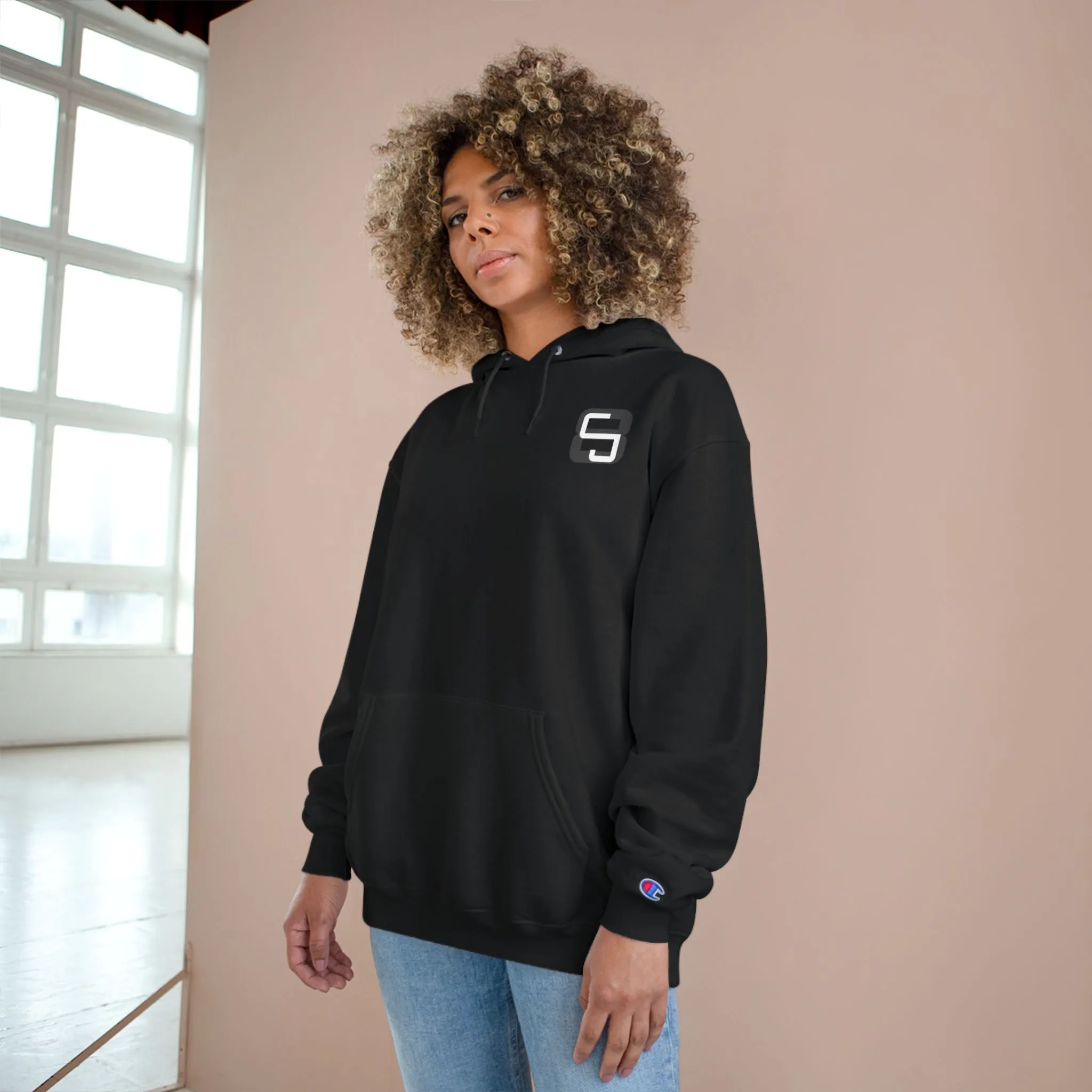 Simple CJ8 Logo - Champion Hoodie - CJ8