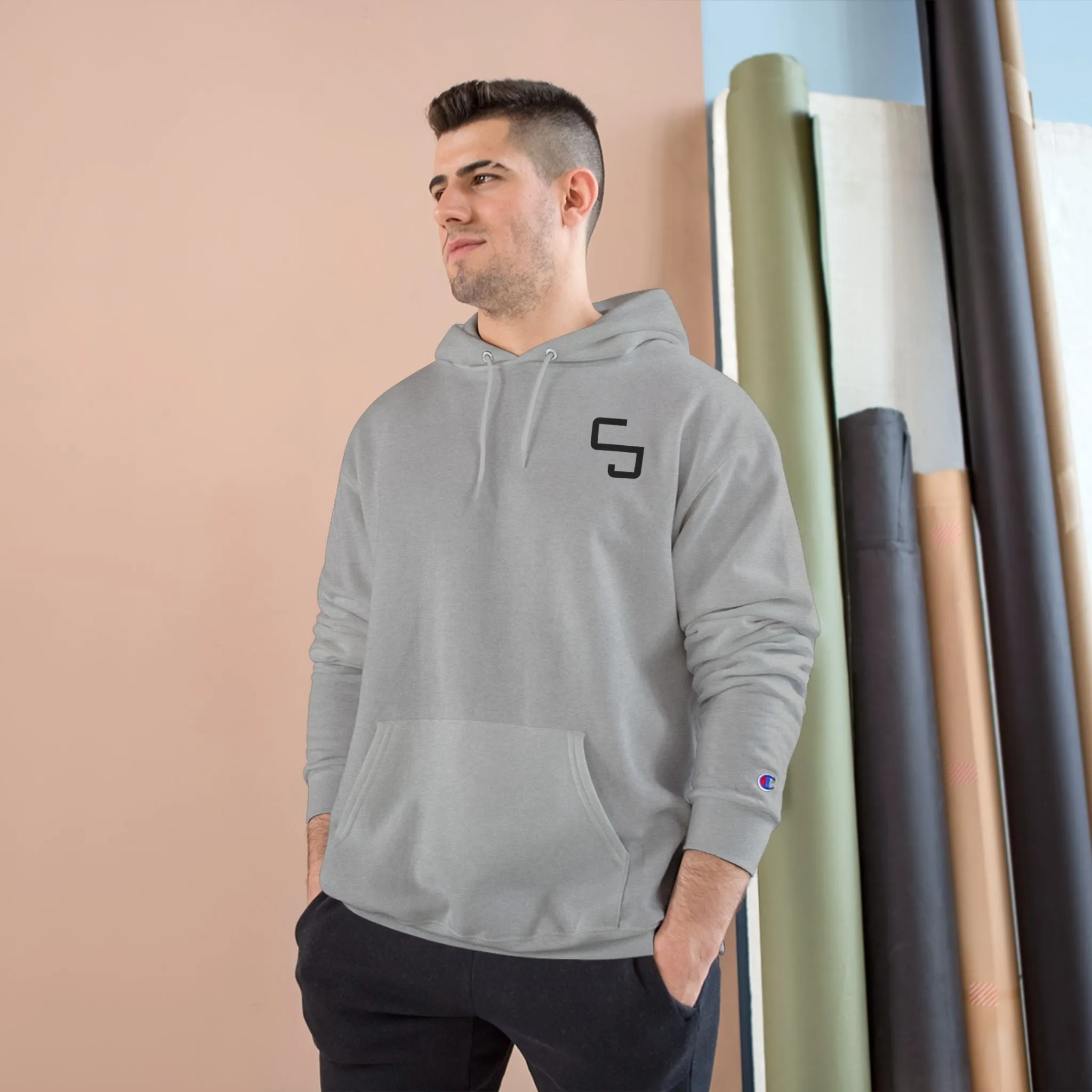 Simple CJ8 Logo - Champion Hoodie - CJ8