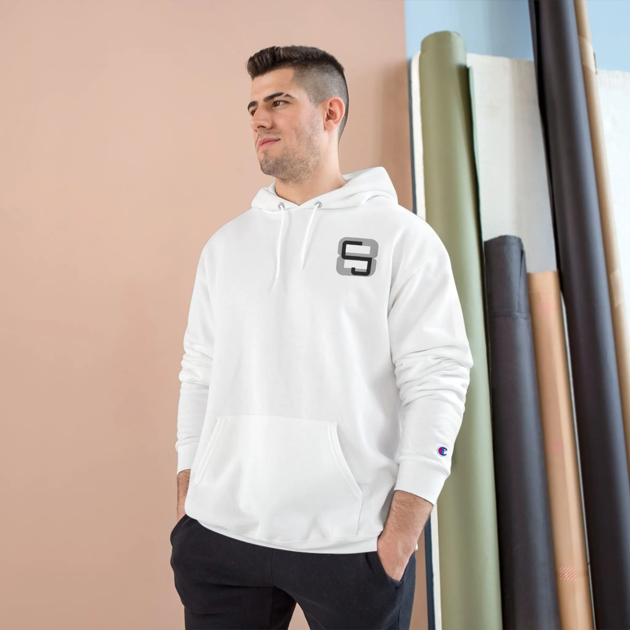 Simple CJ8 Logo - Champion Hoodie - CJ8