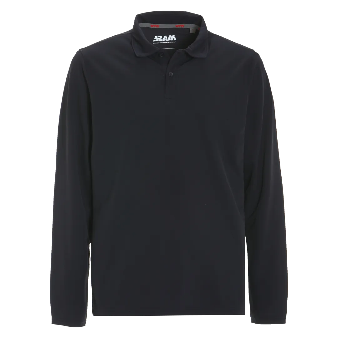 Slam Active LS Techno Pique Polo Graphite