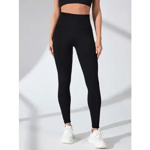 Sleek Black High Waist Workout Leggings