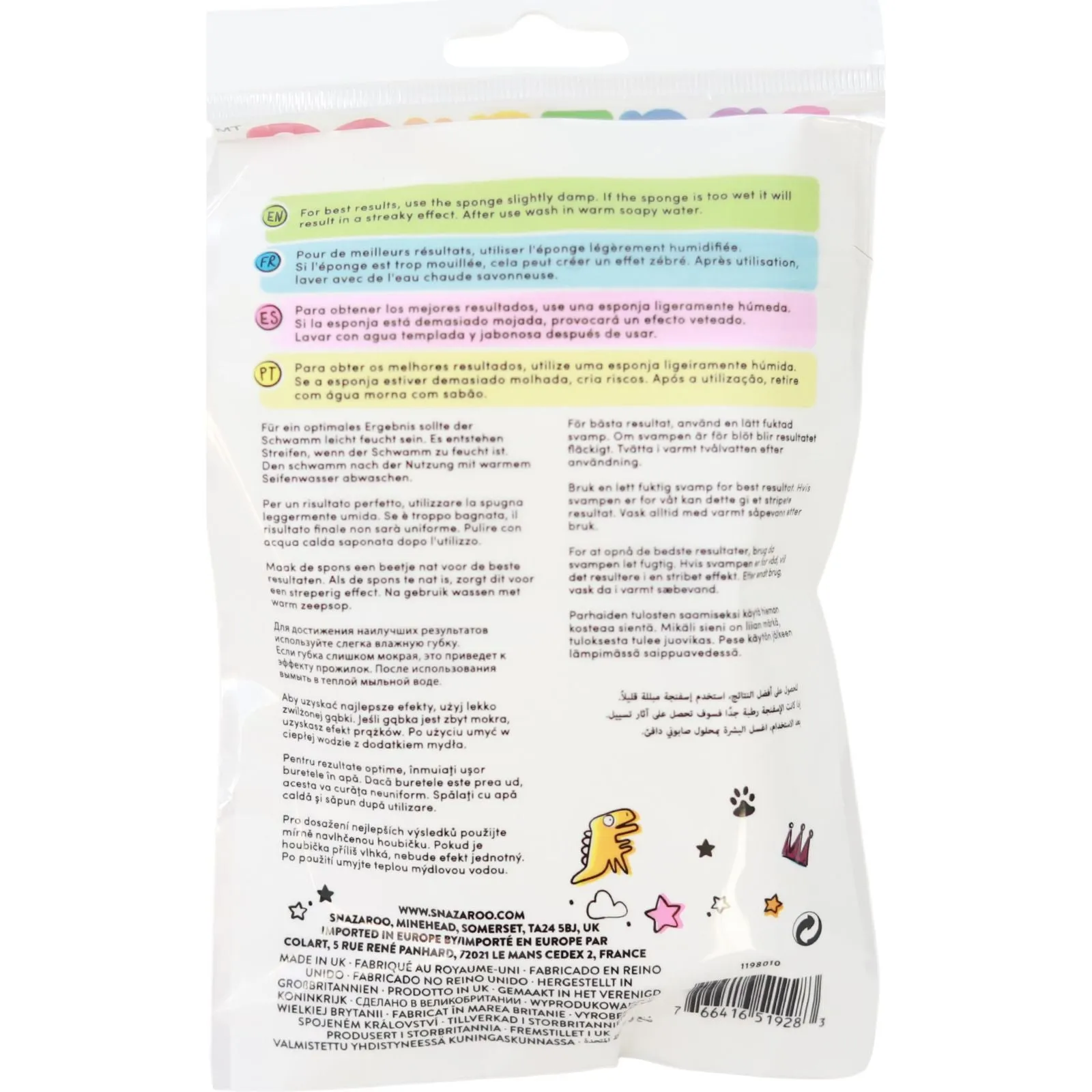 Snazaroo - Hi Density Sponge 2 Pack