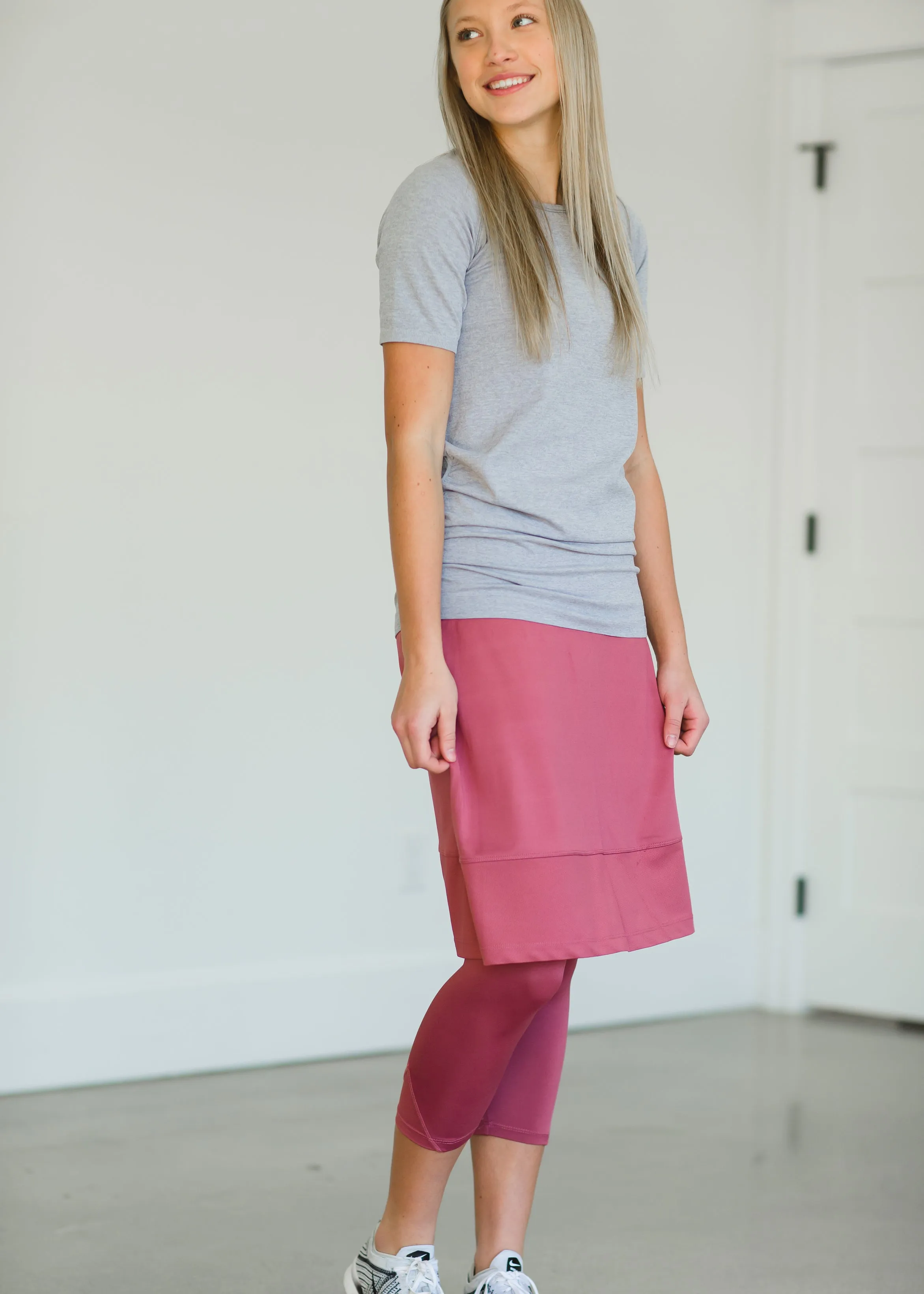 Snoga Rose Mesh Athletic Skirt - FINAL SALE