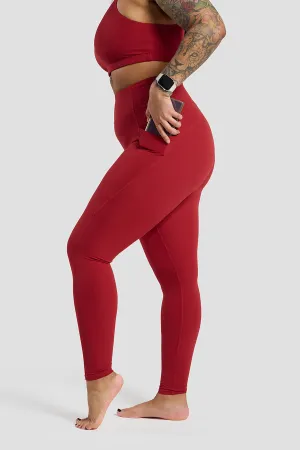 Soul Soft Recycled Leggings - Burnt Cherry