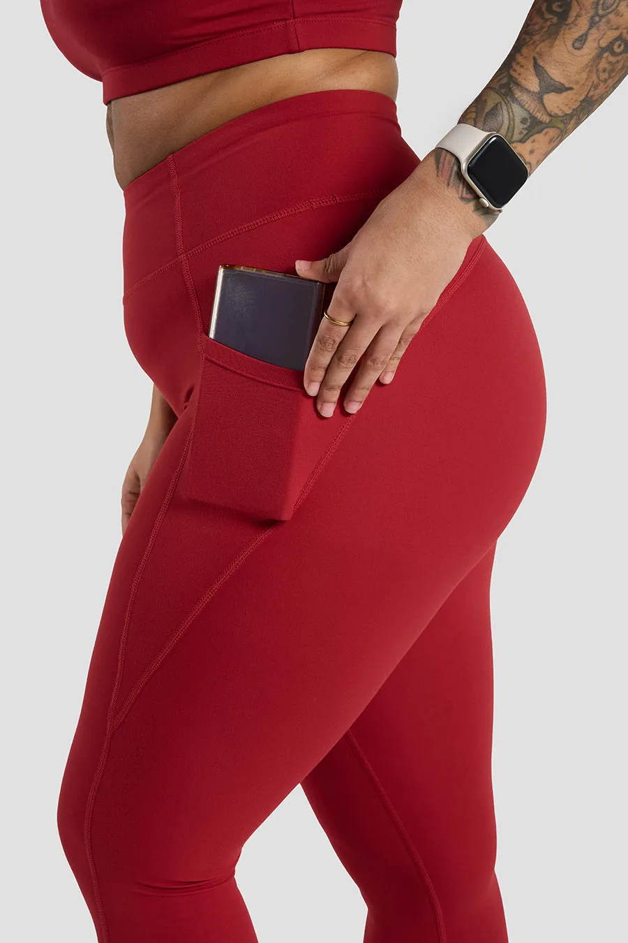 Soul Soft Recycled Leggings - Burnt Cherry