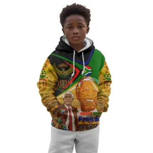 South Africa Heritage Nelson Mandela Kid Hoodie Happy Freedom Day Victory Art DT02