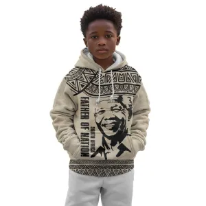 South Africa Nelson Mandela - Father Of Nation Kid Hoodie Vintage African Pattern LT14