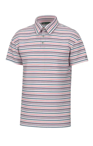 Southern Point Valley Striped Polo Blue