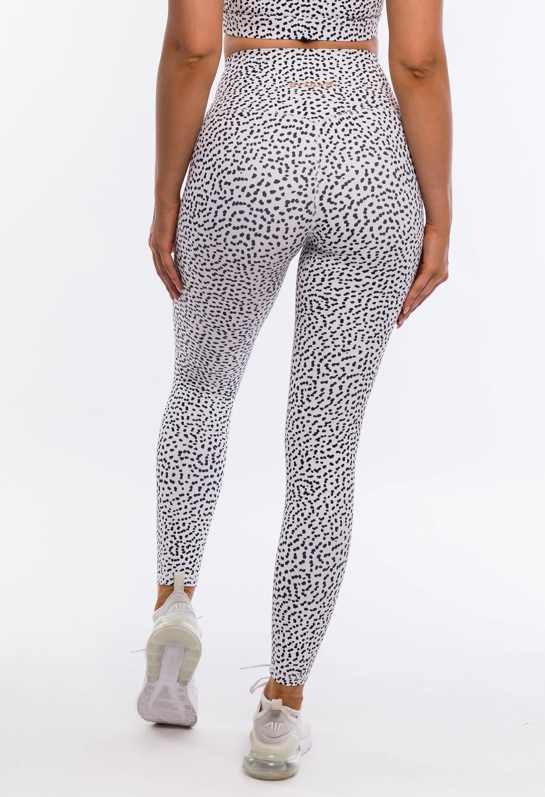 Speckle Leggings - White
