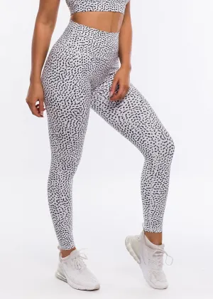 Speckle Leggings - White