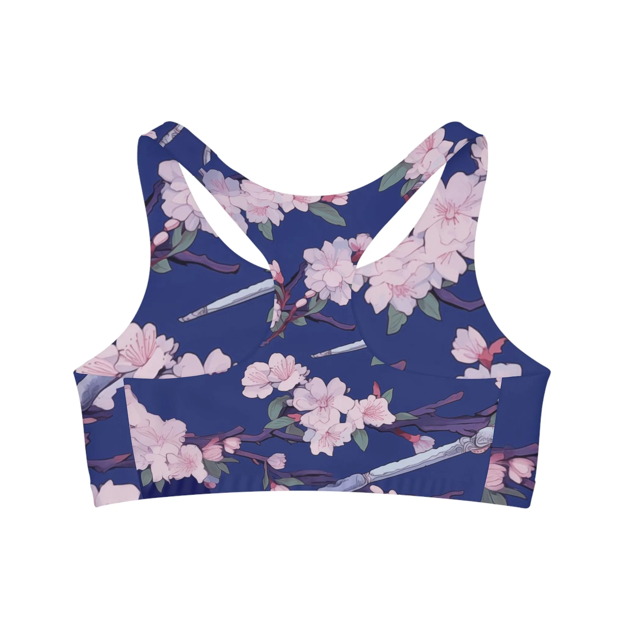 Sports Bra - Astrid Matsyasana Katanas Cherry Blossoms