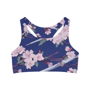 Sports Bra - Astrid Matsyasana Katanas Cherry Blossoms