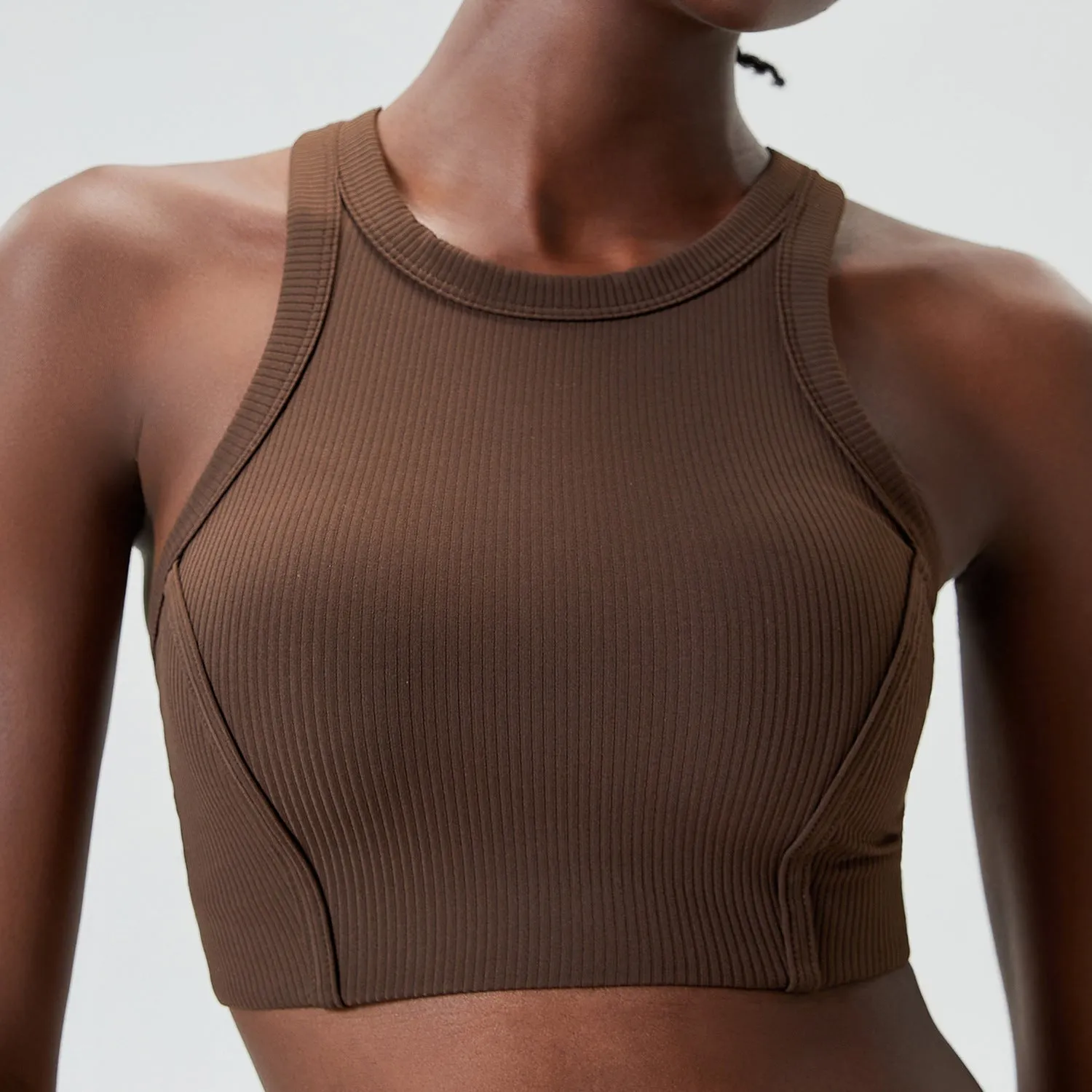 Sports Underwear Long Yoga Vest Breast Holding Fitness Running Bra trendy
