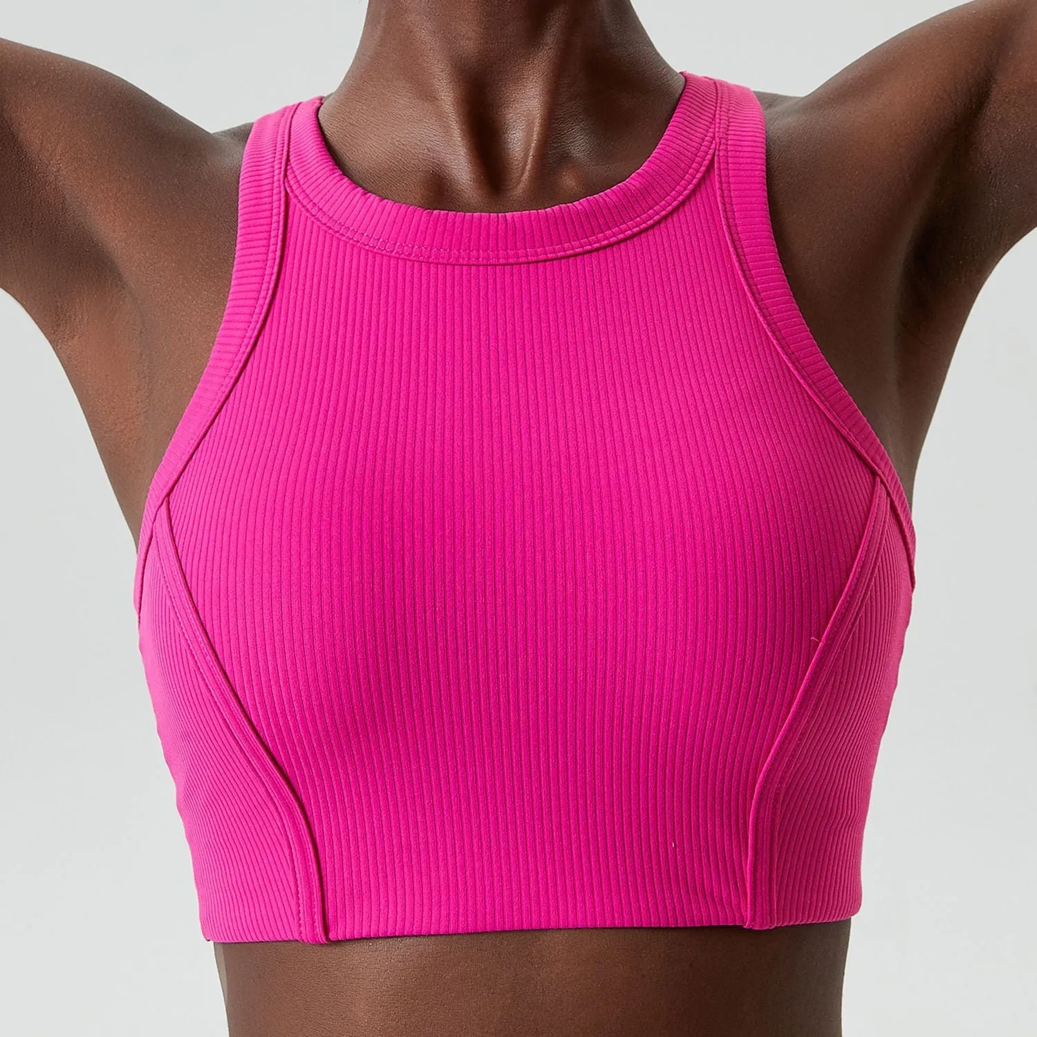 Sports Underwear Long Yoga Vest Breast Holding Fitness Running Bra trendy