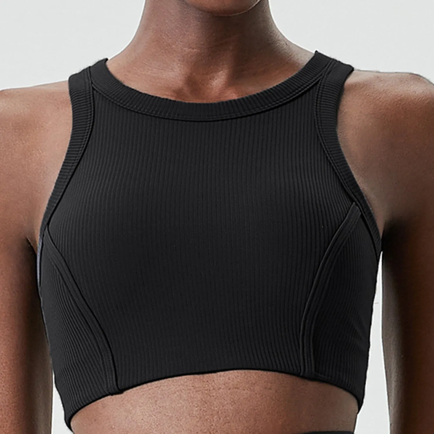 Sports Underwear Long Yoga Vest Breast Holding Fitness Running Bra trendy