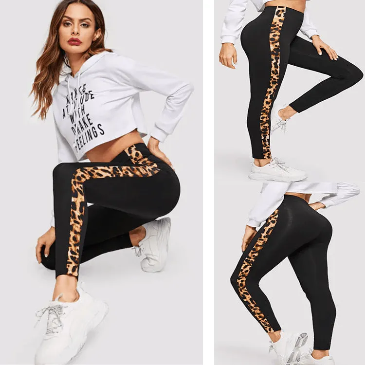 Spring and summer sports stretch leggings trendy