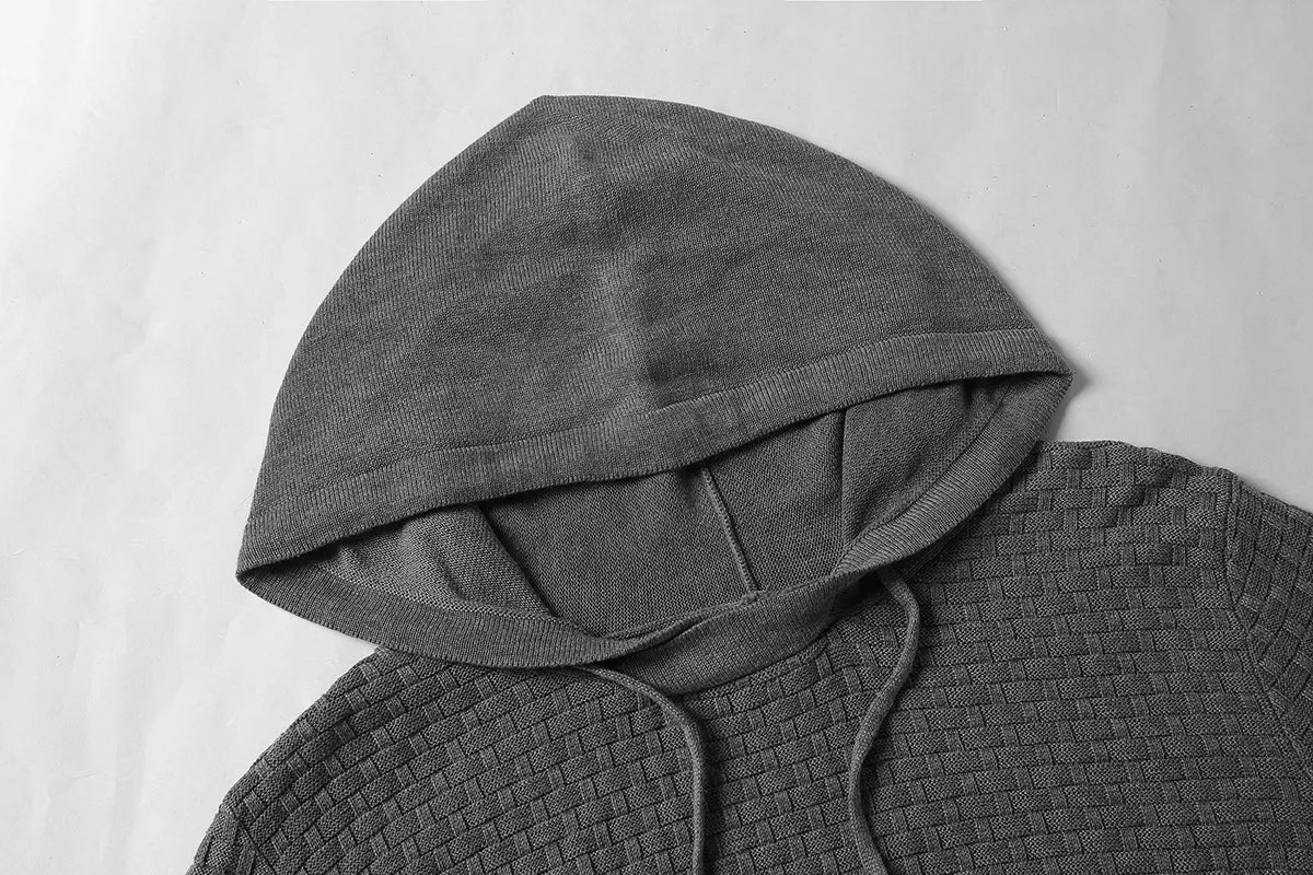 Square Knit Hoodie