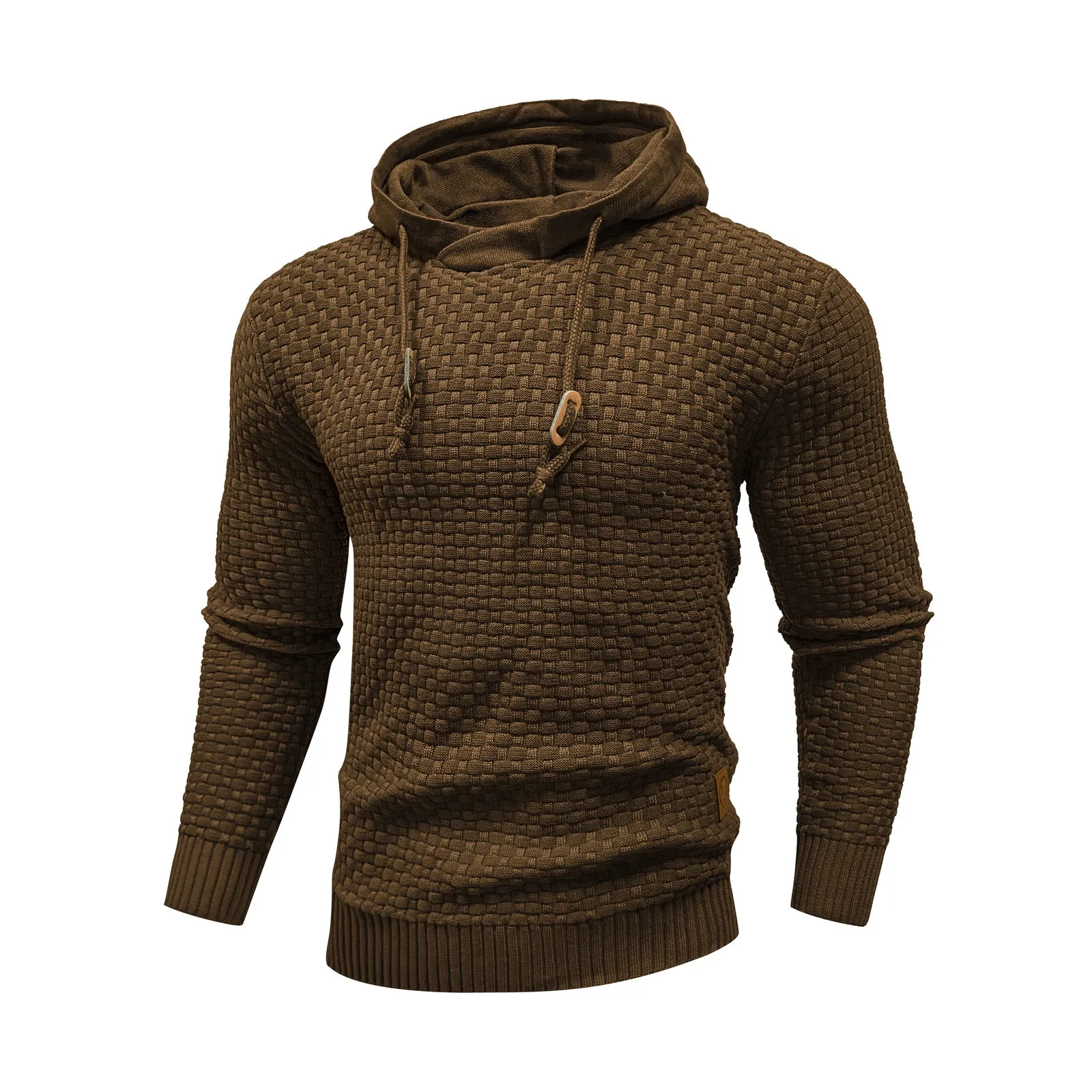 Square Knit Hoodie