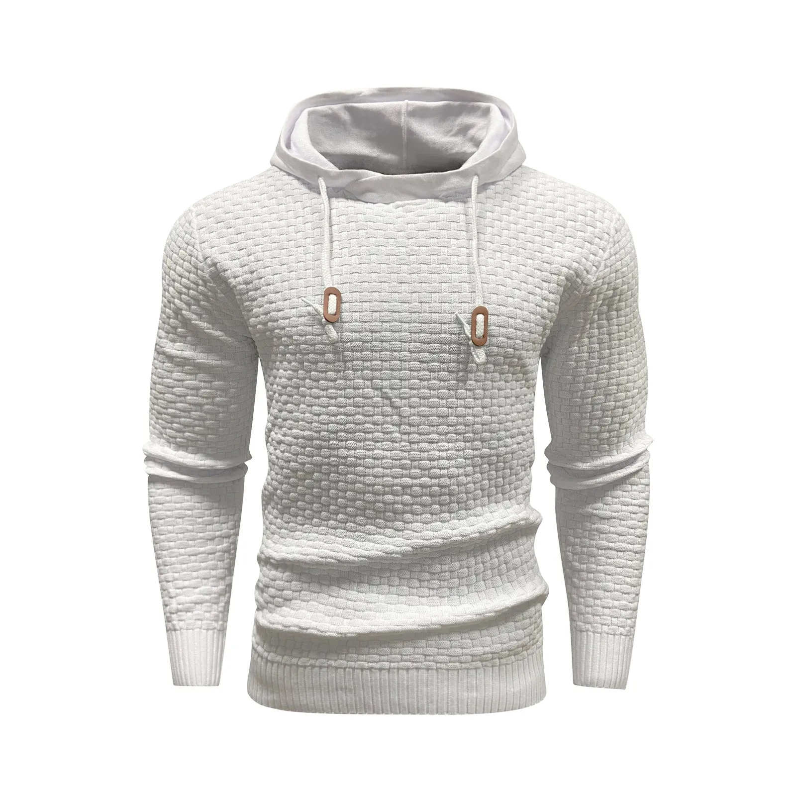 Square Knit Hoodie