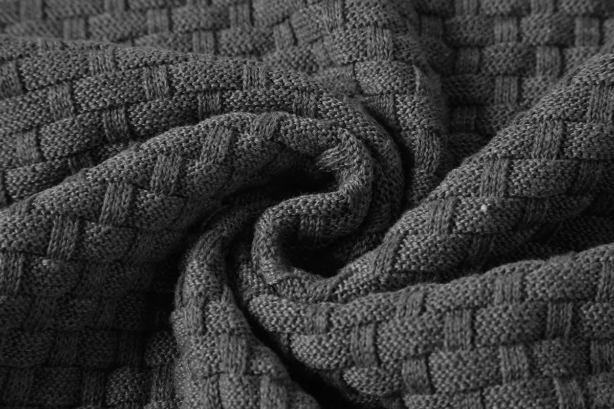 Square Knit Hoodie