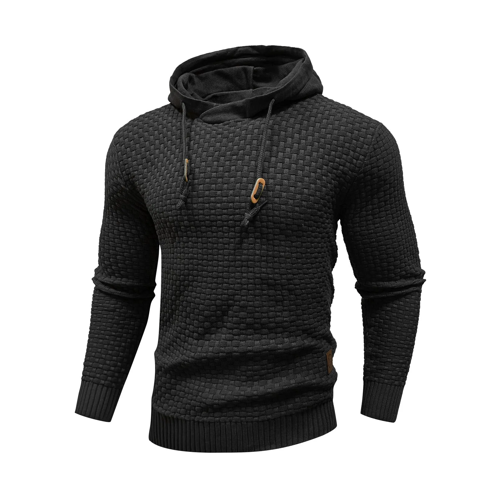 Square Knit Hoodie