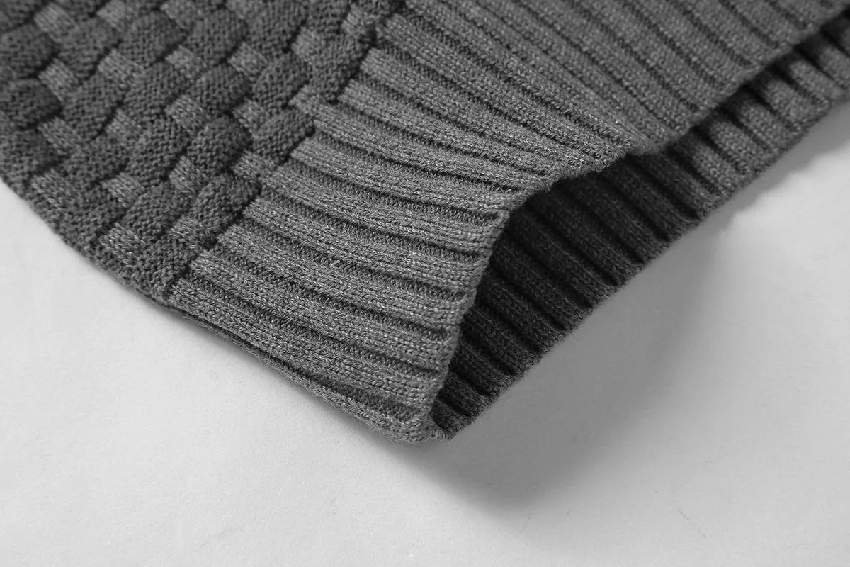 Square Knit Hoodie