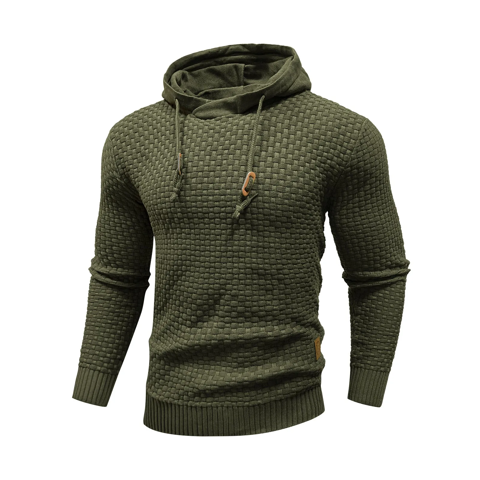 Square Knit Hoodie