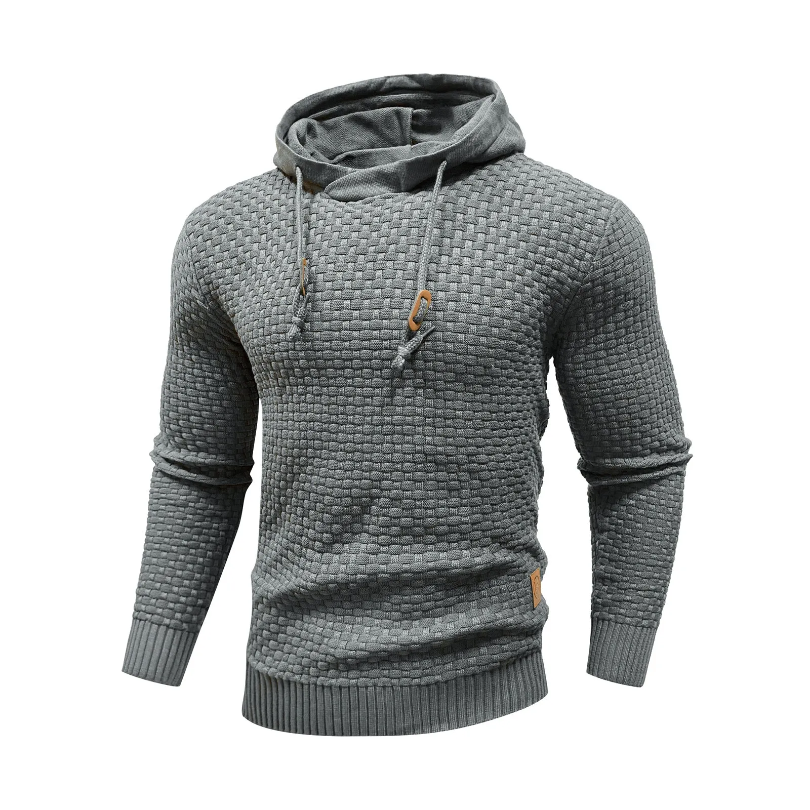 Square Knit Hoodie
