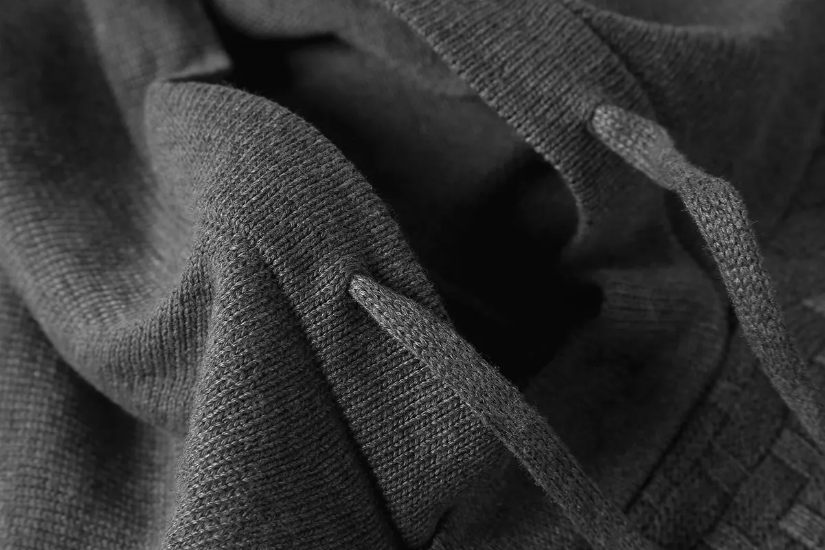 Square Knit Hoodie