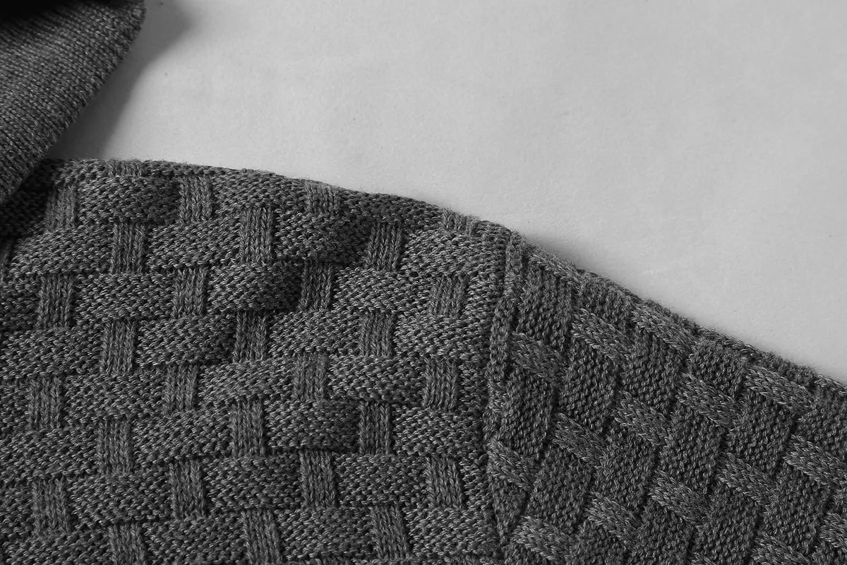 Square Knit Hoodie