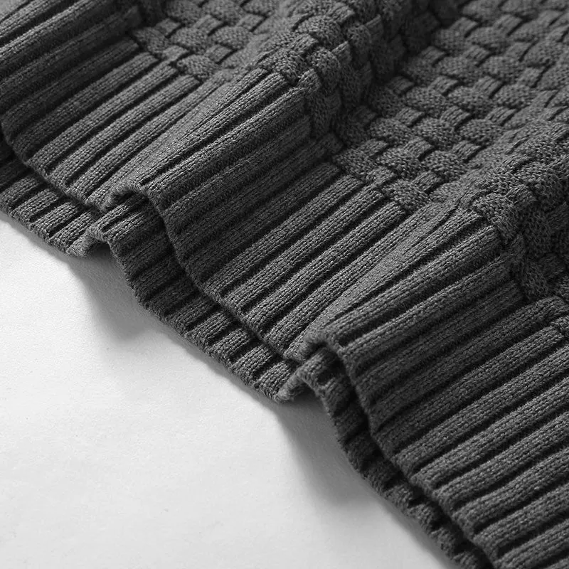 Square Knit Hoodie
