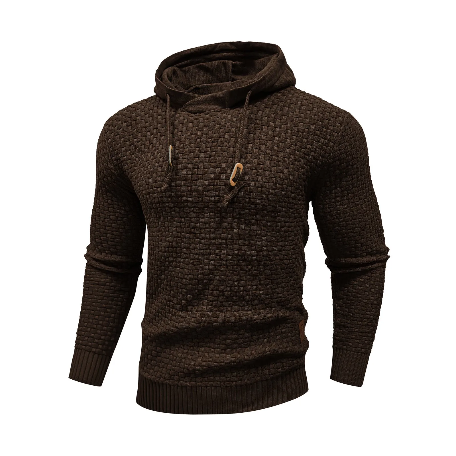 Square Knit Hoodie