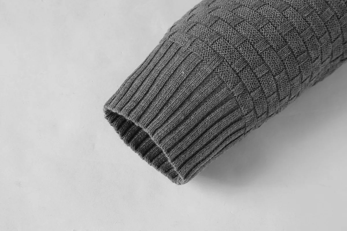 Square Knit Hoodie